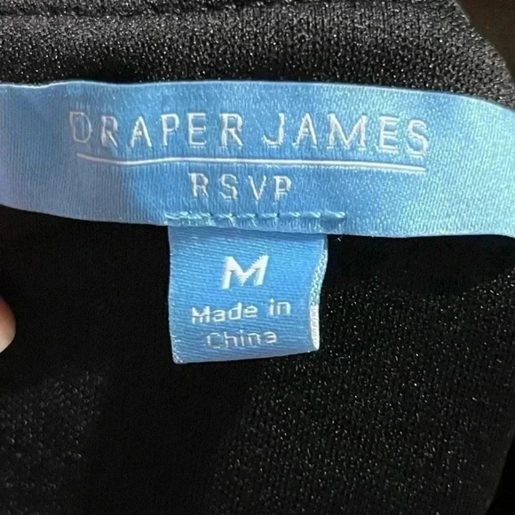 Draper James RSVP LBD Black Sleeveless Velvet Short Dress Sz Medium - Picture 8 of 10